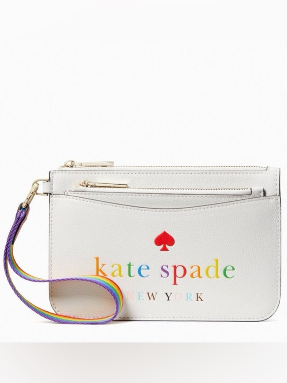 Kate Spade rainbow 2-piece set wristlet and wallet
